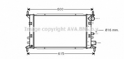 AVA QUALITY COOLING fd2148 -  Радиатор, охлаждение двигателя